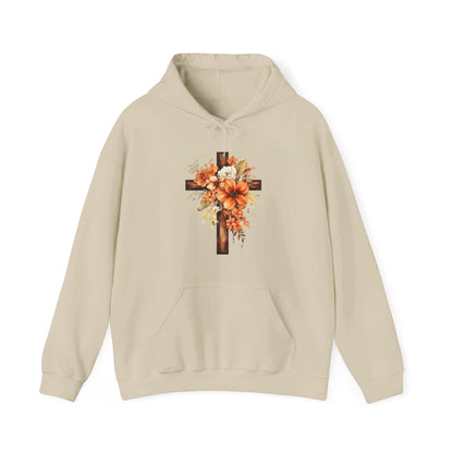 Floral Autumn Cross | Hoodie