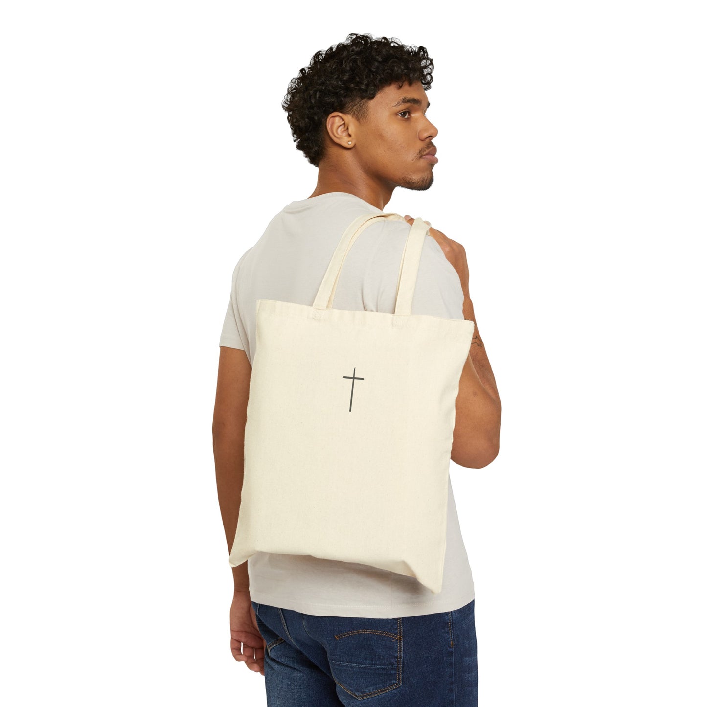 Simple Cross | Cotton Canvas Tote