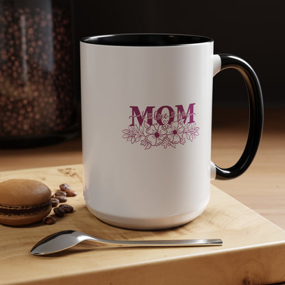 Mom I Love You | Large Color Accent Mug