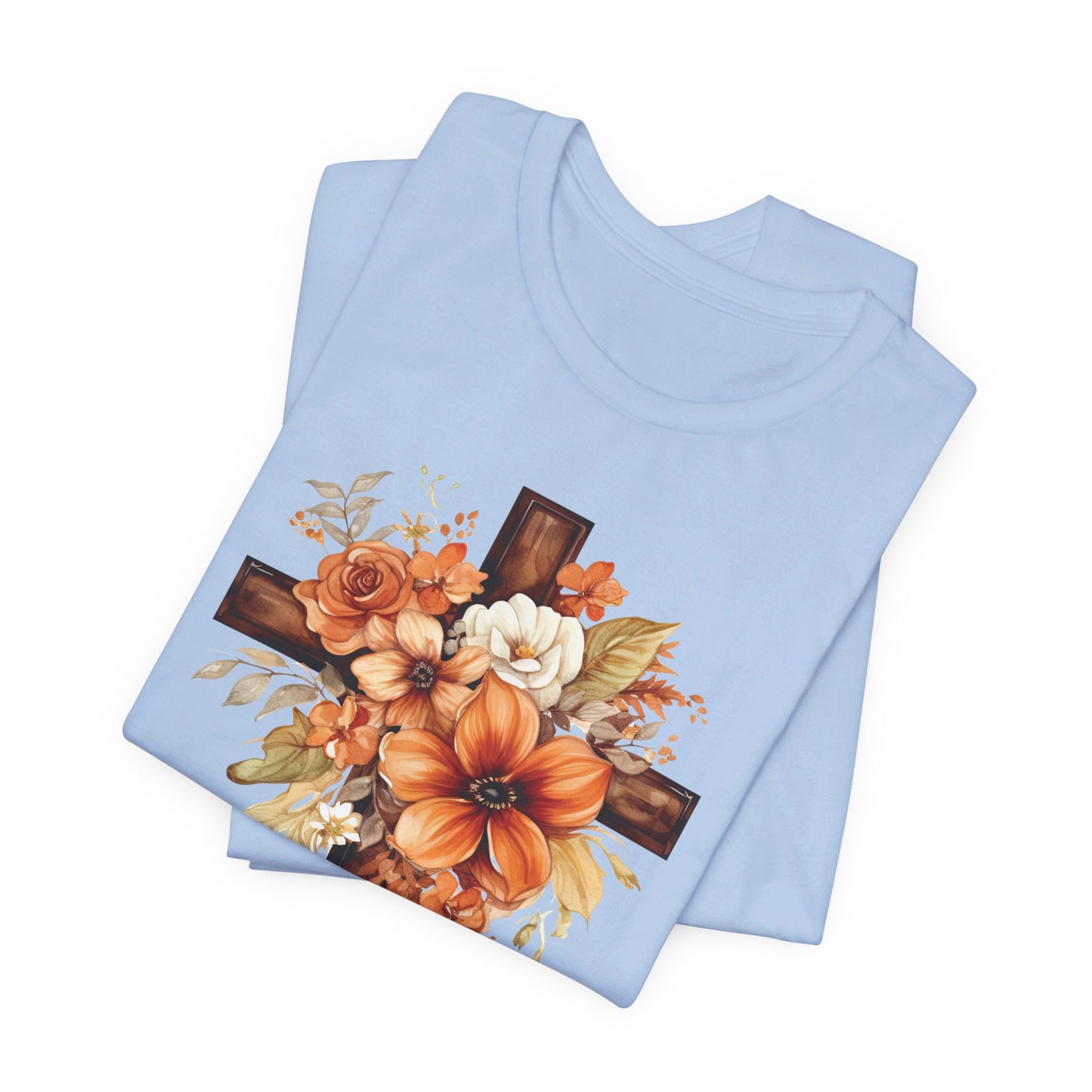 Floral Autumn Cross | T-Shirt