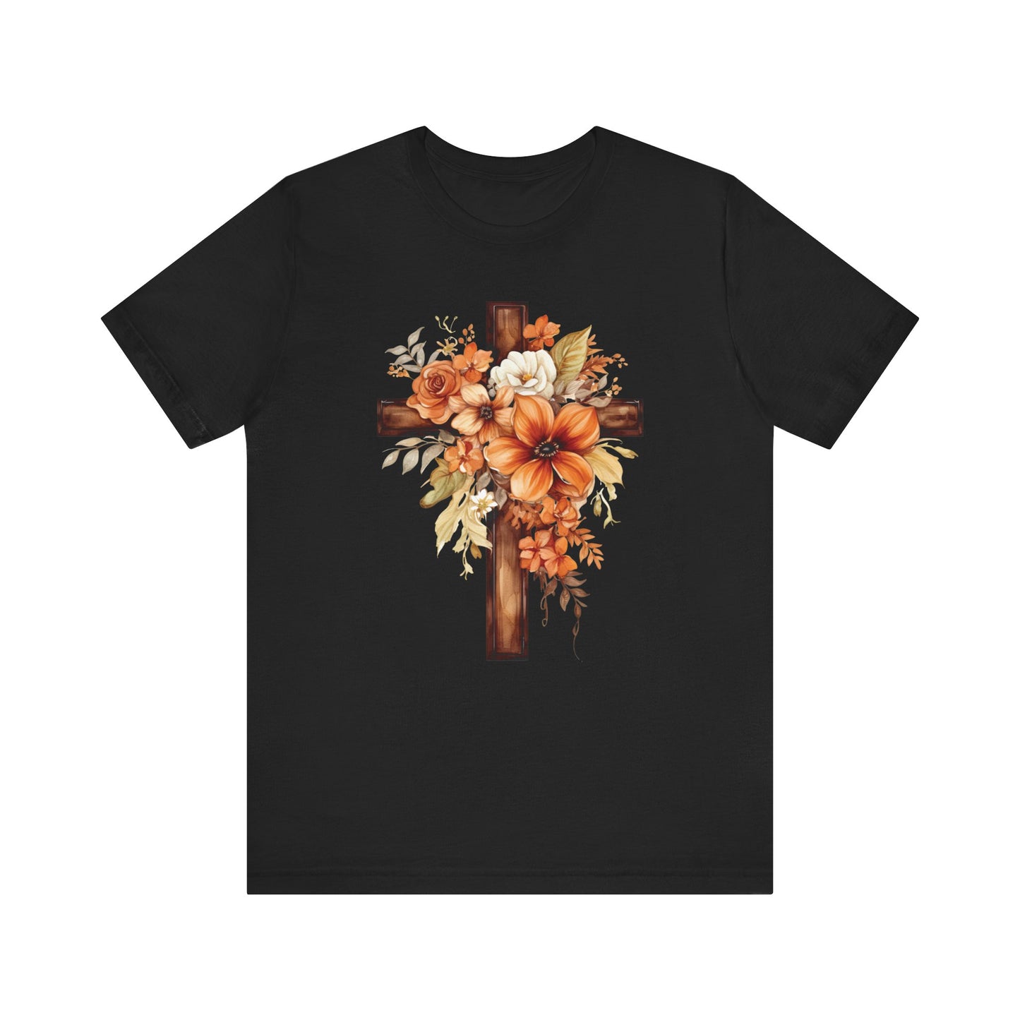 Floral Autumn Cross | T-Shirt