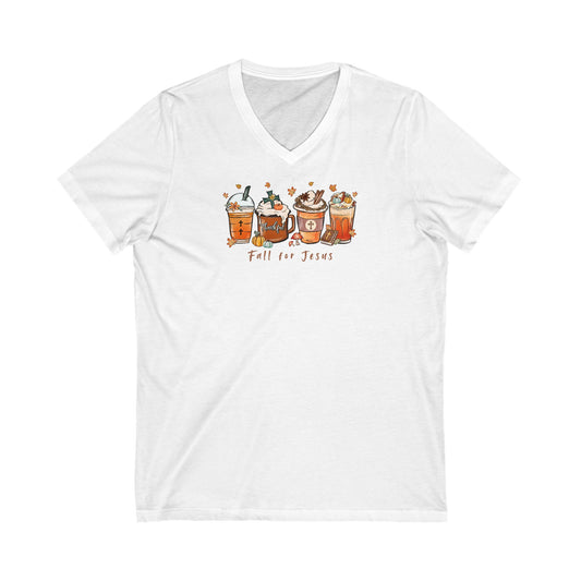 Fall for Jesus | V-Neck T-Shirt