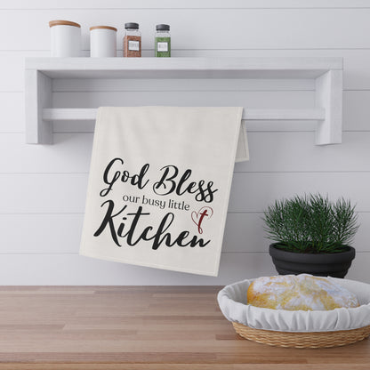 God Bless Our Busy Little Kitchen | Kitchen Towel