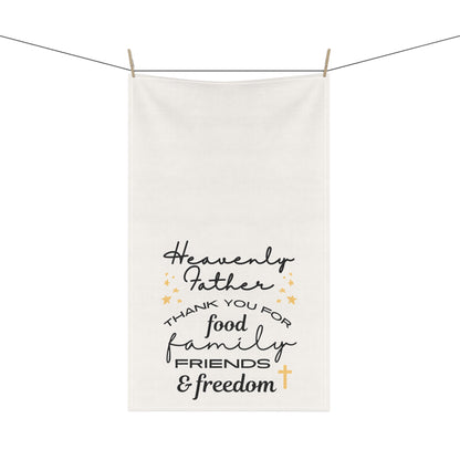 Heavenly Father Thank You (Cross) | Kitchen Towel