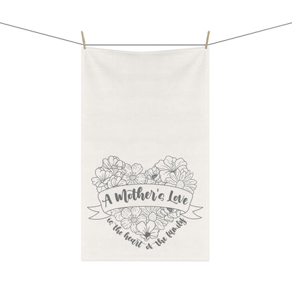 A Mother's Love is the Heart of the Family | Kitchen Towel