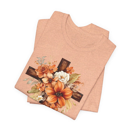 Floral Autumn Cross | T-Shirt