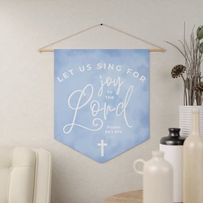 Let Us Sing for Joy to the Lord (Blue) | Wall Hanging