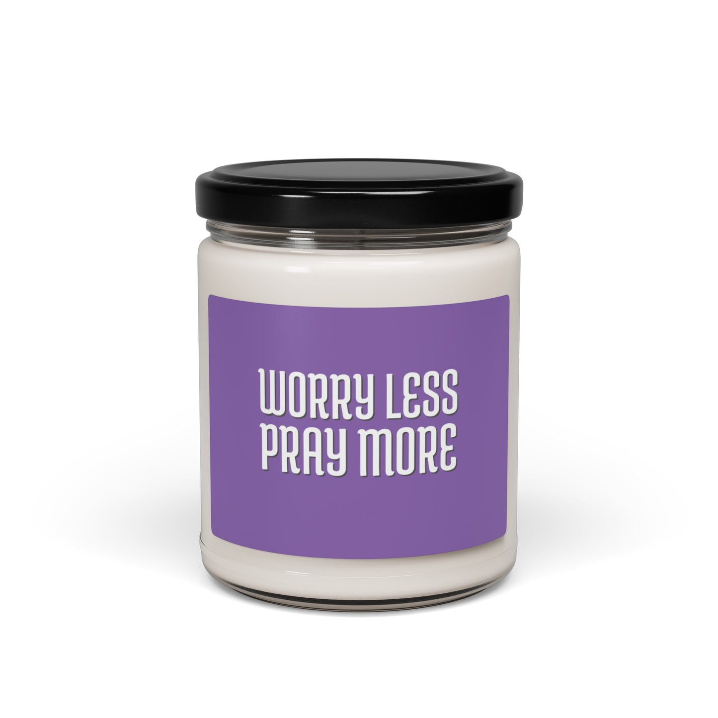 Worry Less Pray More | Soy Candle, Light Purple