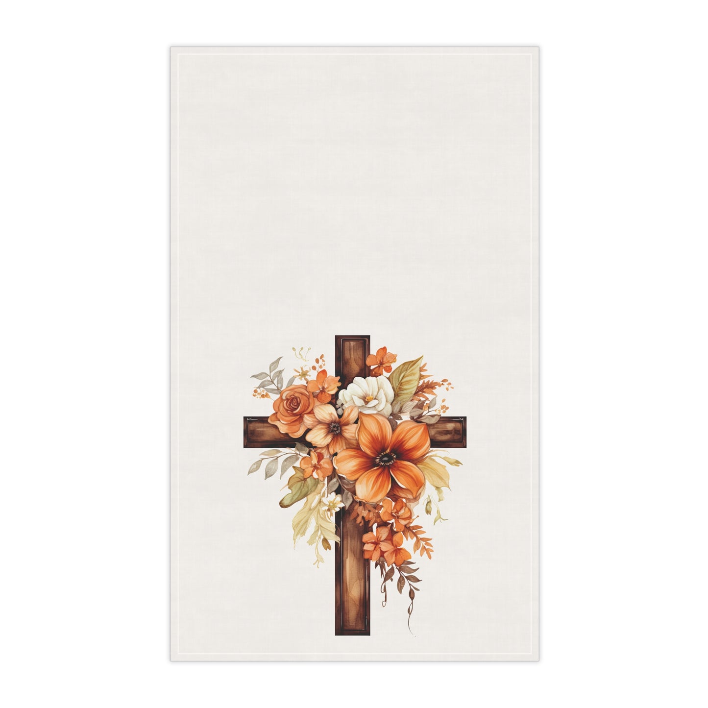 Floral Autumn Cross | Kitchen Towel