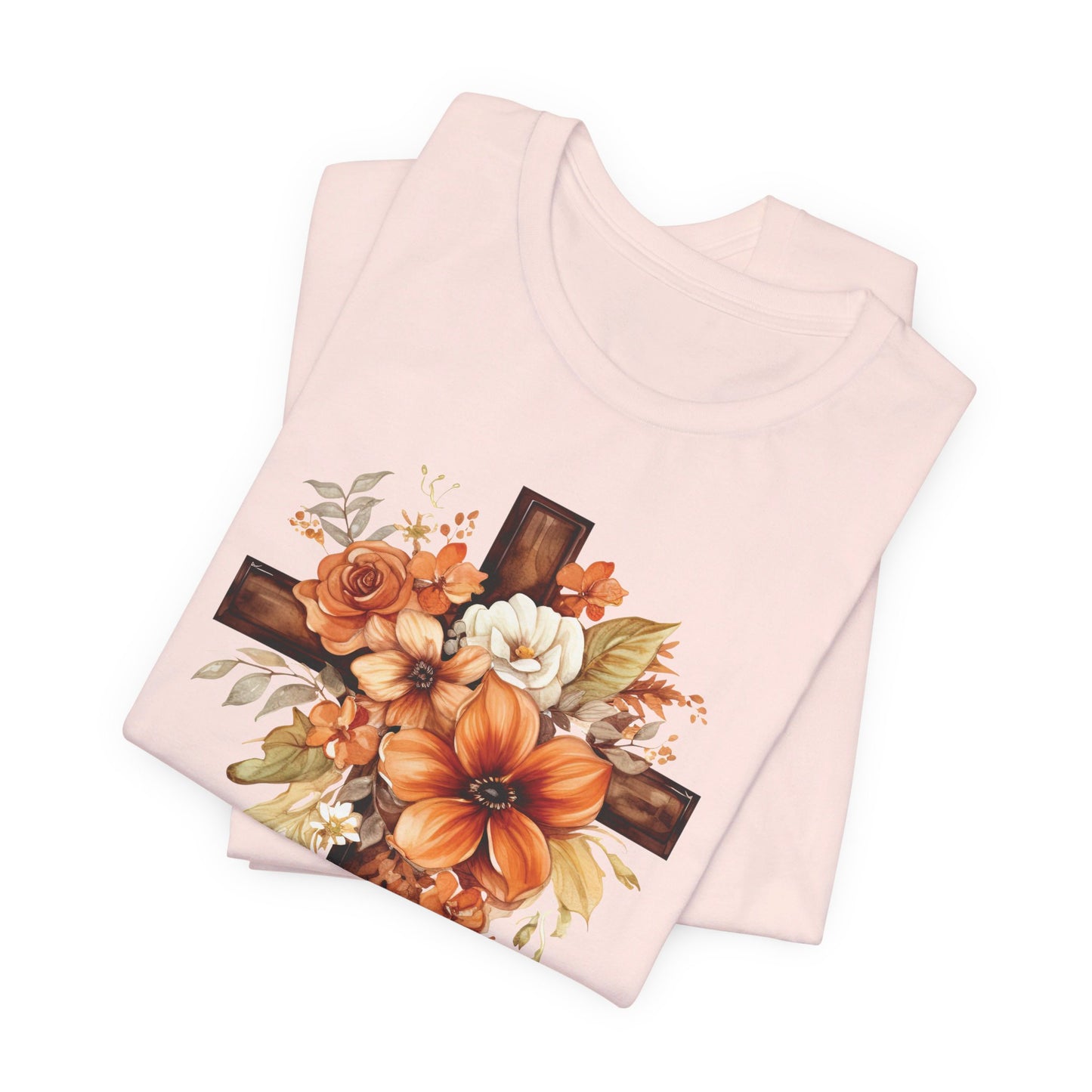 Floral Autumn Cross | T-Shirt