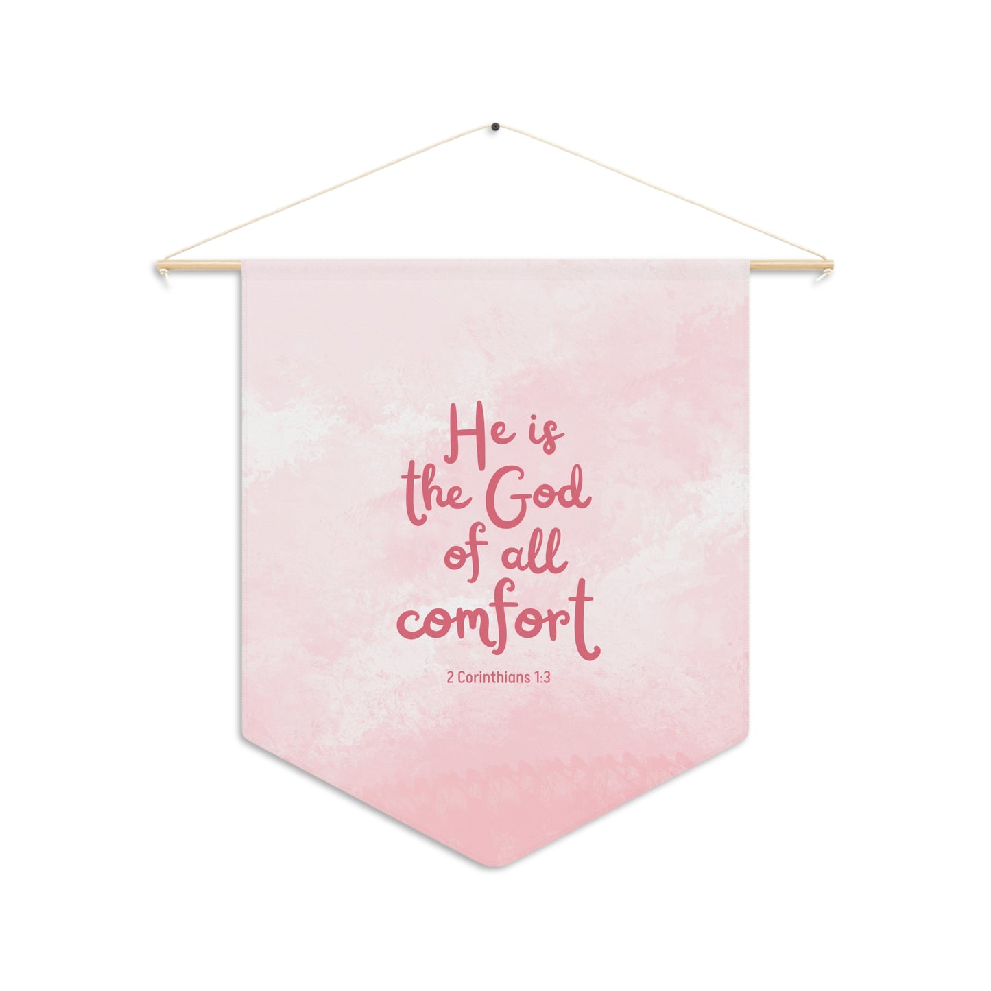 He is the God of all Comfort | Wall Hanging (Rose Light)