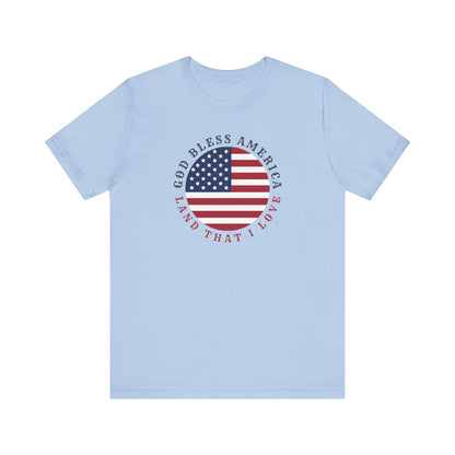 God Bless America (Round) | T-Shirt