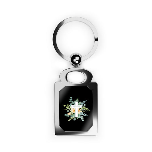 Jesus Saves (Floral) | Keyring