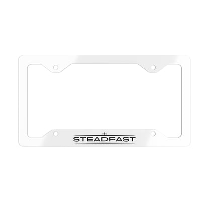 Steadfast | Metal License Plate Frame (White)