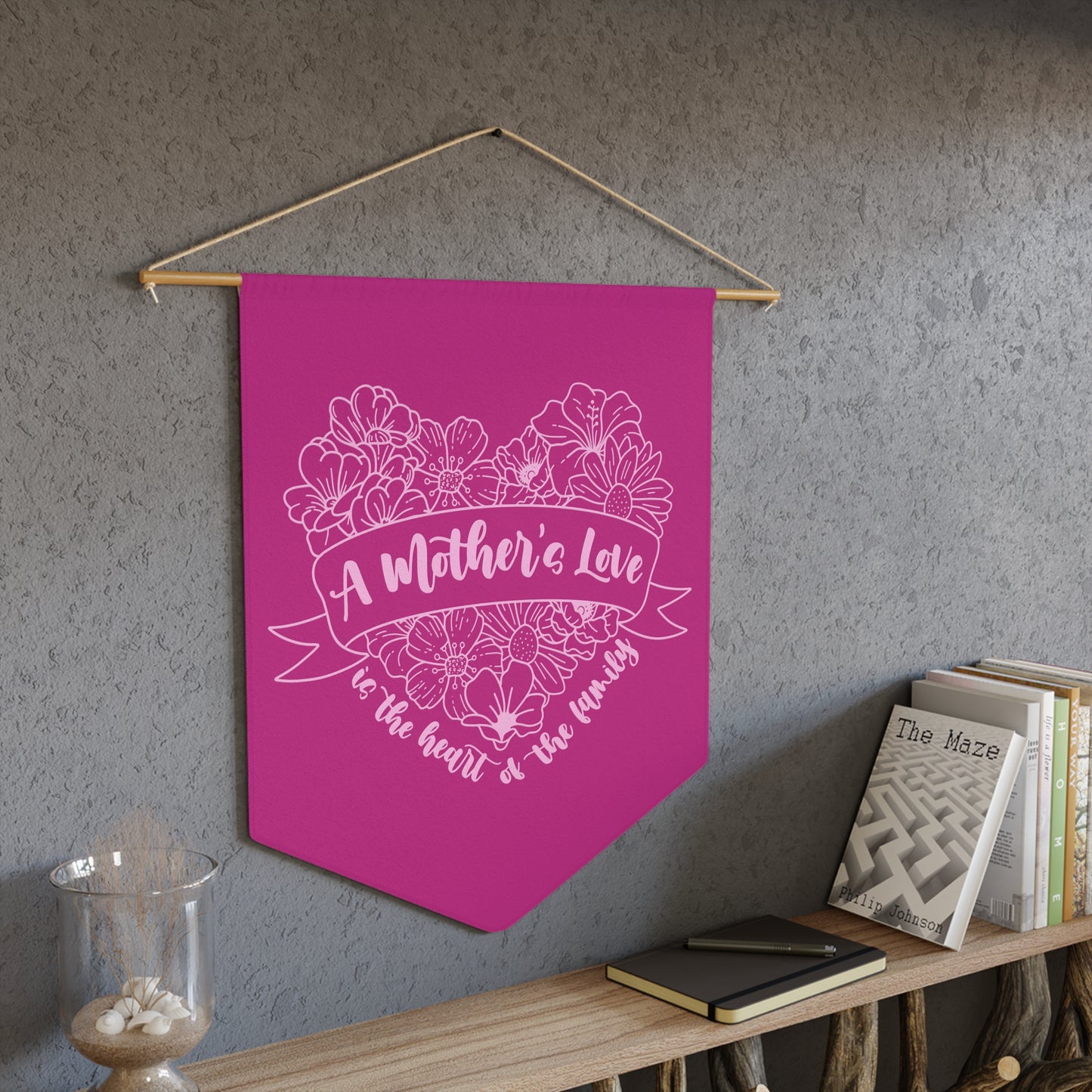 A Mother's Love is the Heart of the Family | Wall Hanging