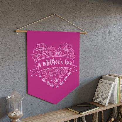 A Mother's Love is the Heart of the Family | Wall Hanging