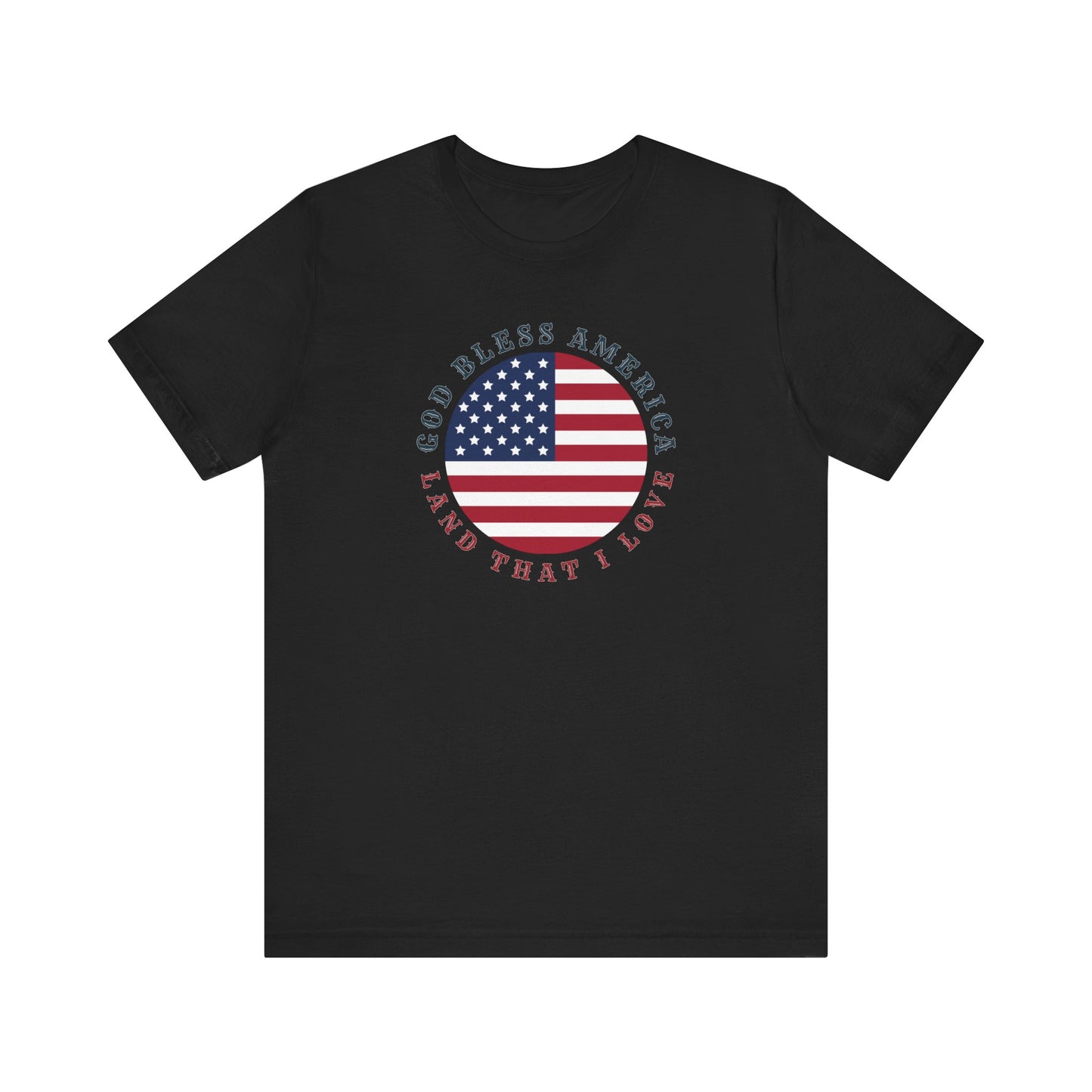 God Bless America (Round) | T-Shirt