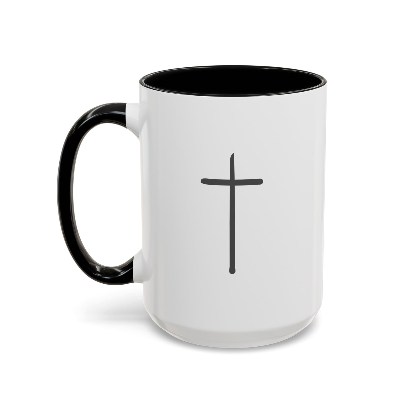 Simple Cross | Large Color Accent Mug