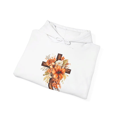 Floral Autumn Cross | Hoodie