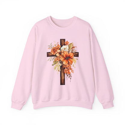 Floral Autumn Cross | Sweatshirt