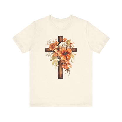 Floral Autumn Cross | T-Shirt