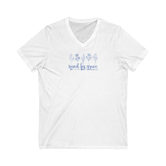 Saved by Grace | V-Neck T-Shirt