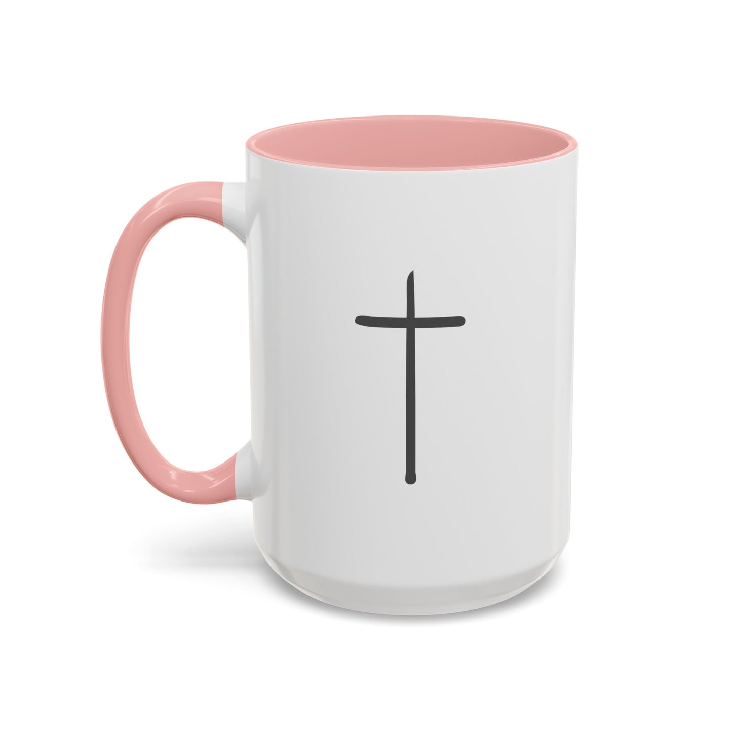 Simple Cross | Large Color Accent Mug