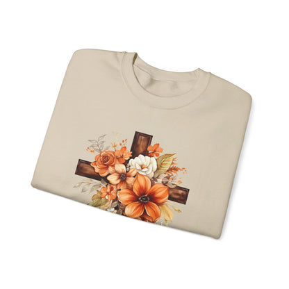 Floral Autumn Cross | Sweatshirt