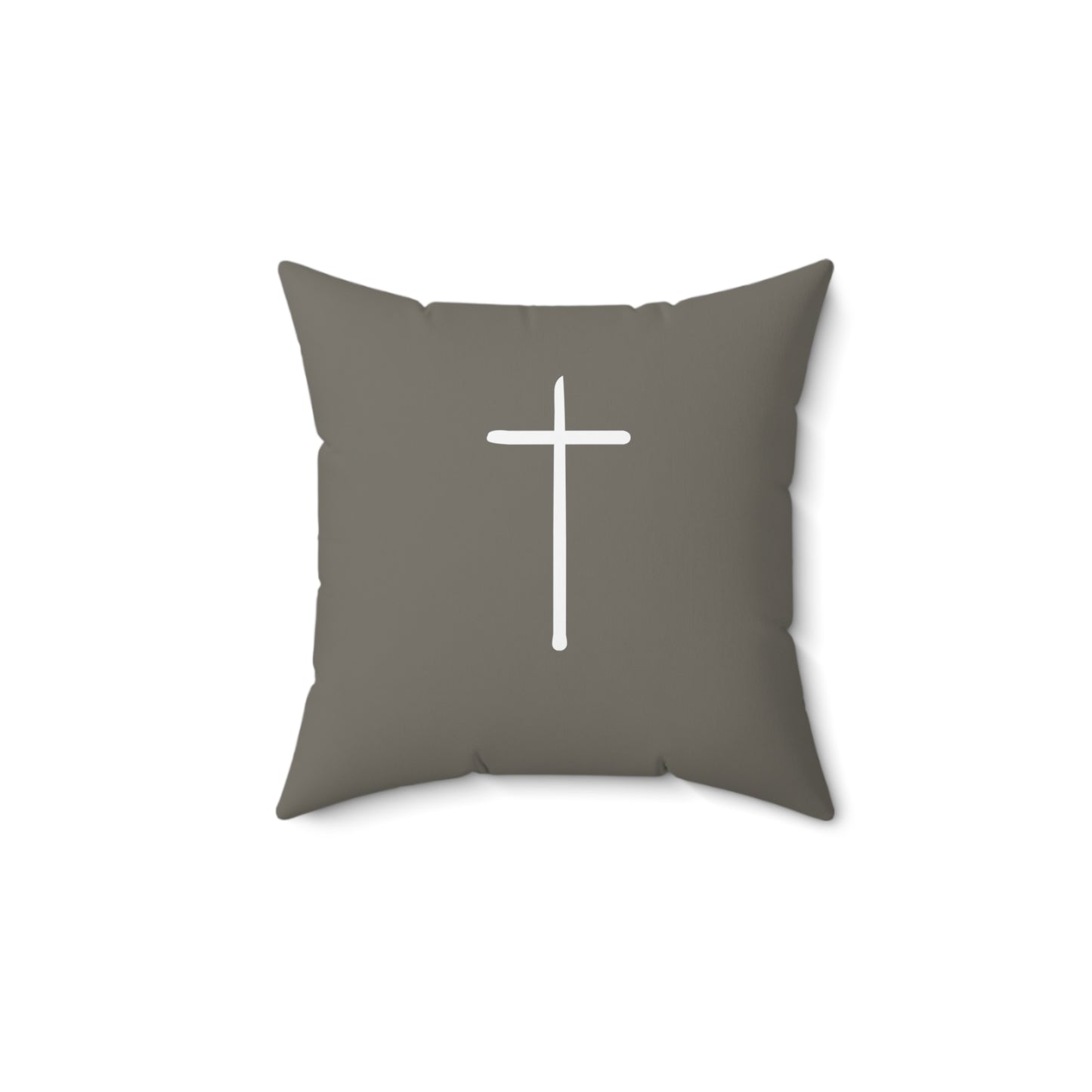 Simple Cross | Decorative Pillow (Stone)