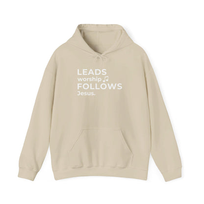 Leads Worship Follows Jesus | Hoodie