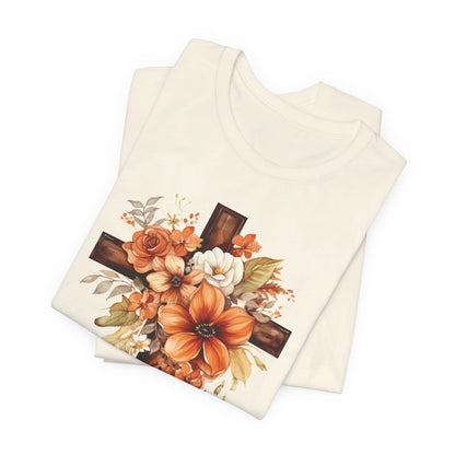 Floral Autumn Cross | T-Shirt