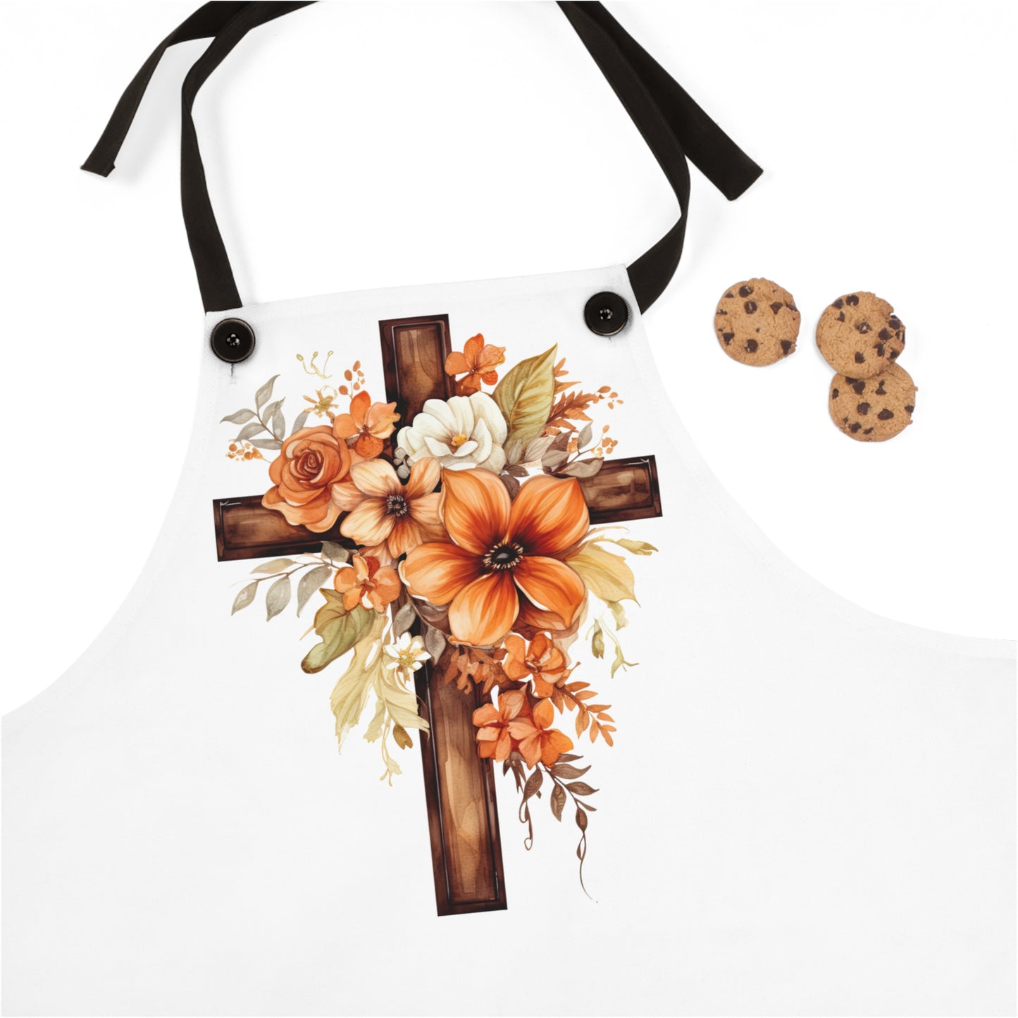 Floral Autumn Cross | Apron