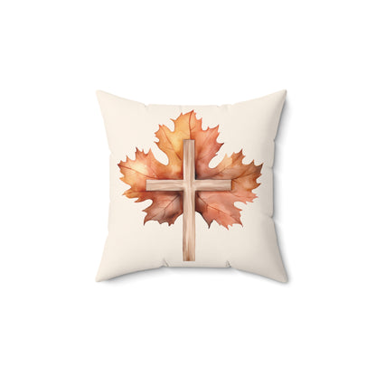 Simple Autumn Cross | Decorative Pillow