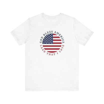 God Bless America (Round) | T-Shirt