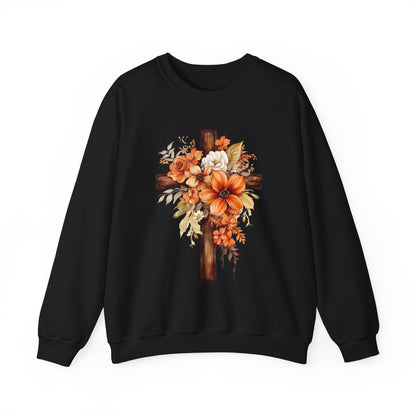 Floral Autumn Cross | Sweatshirt