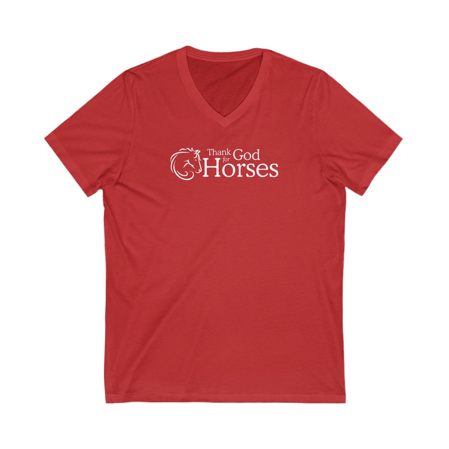 Thank God for Horses | V-Neck T-Shirt