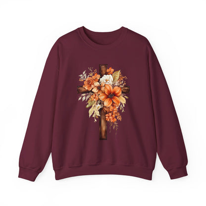 Floral Autumn Cross | Sweatshirt