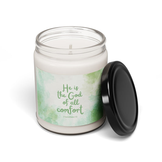 He is the God of all Comfort | Soy Candle (Nature's Green)