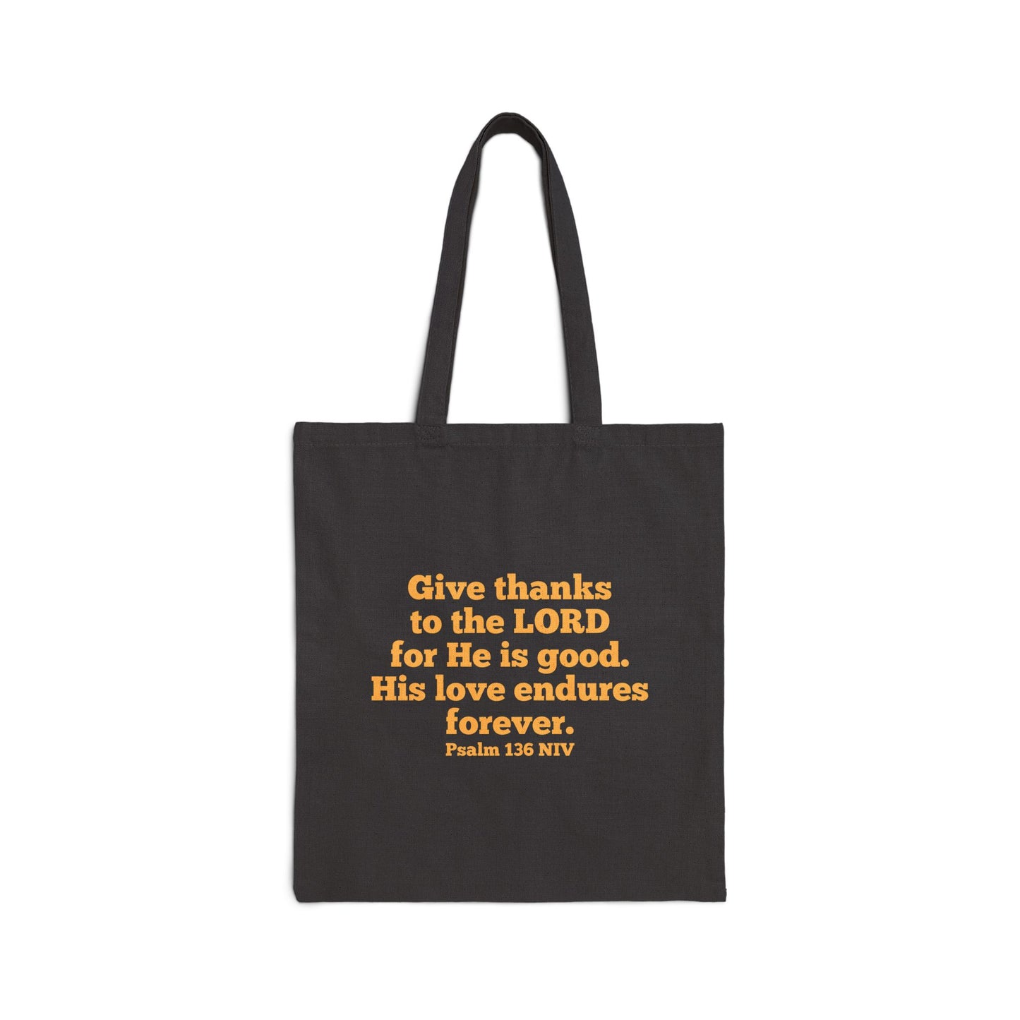 Give Thanks to the Lord | Cotton Canvas Tote