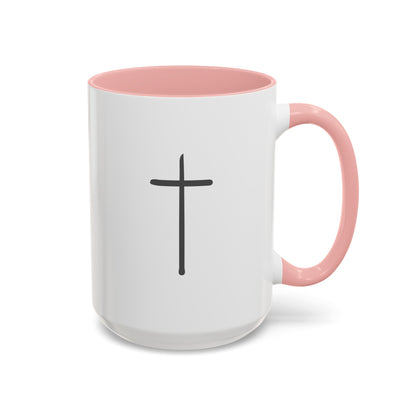 Simple Cross | Large Color Accent Mug