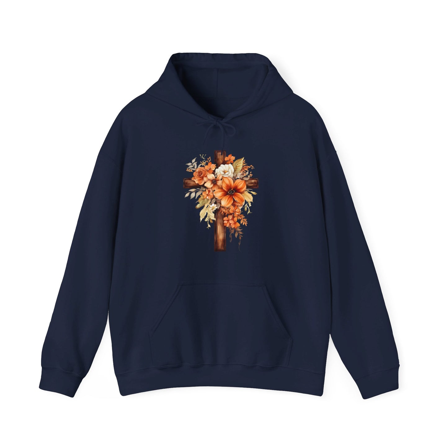 Floral Autumn Cross | Hoodie