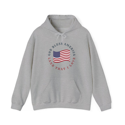 God Bless America (Round) | Hoodie