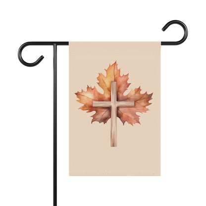 Simple Autumn Cross | Garden Flag