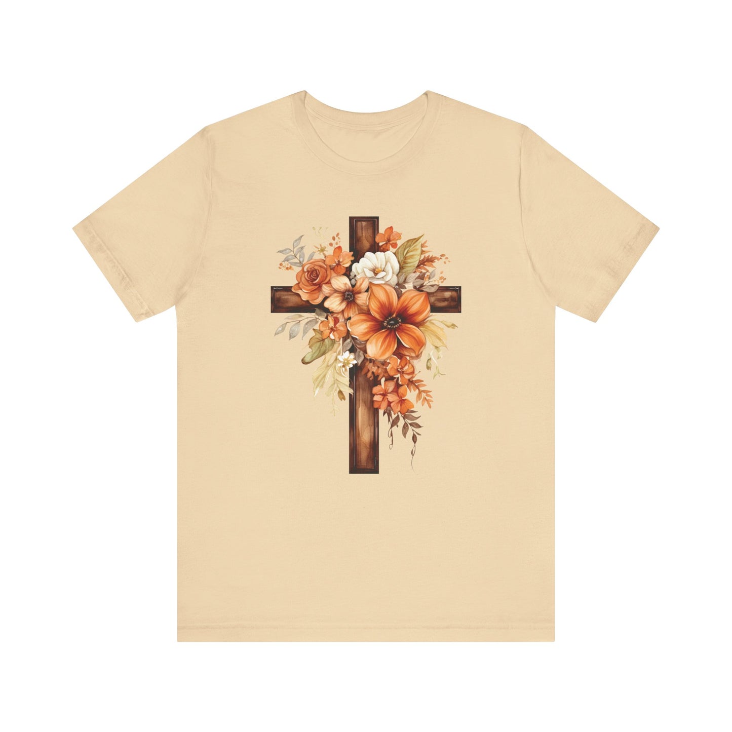 Floral Autumn Cross | T-Shirt