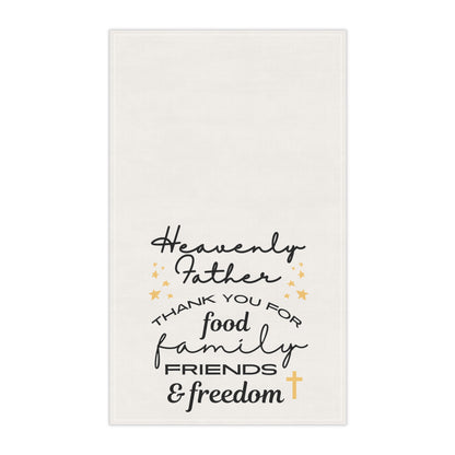 Heavenly Father Thank You (Cross) | Kitchen Towel