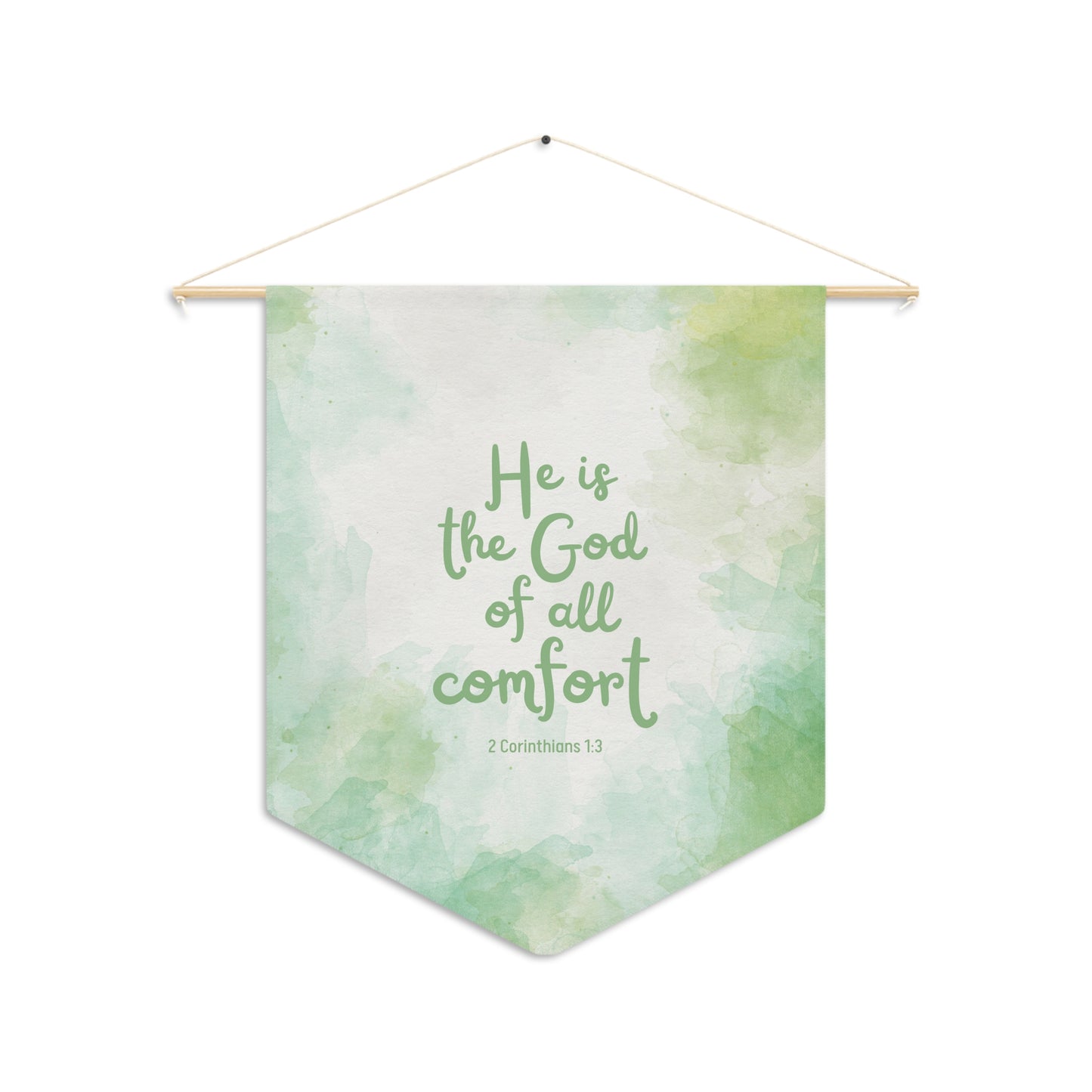 He is the God of all Comfort | Wall Hanging (Nature's Green)