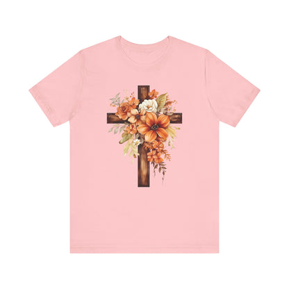 Floral Autumn Cross | T-Shirt