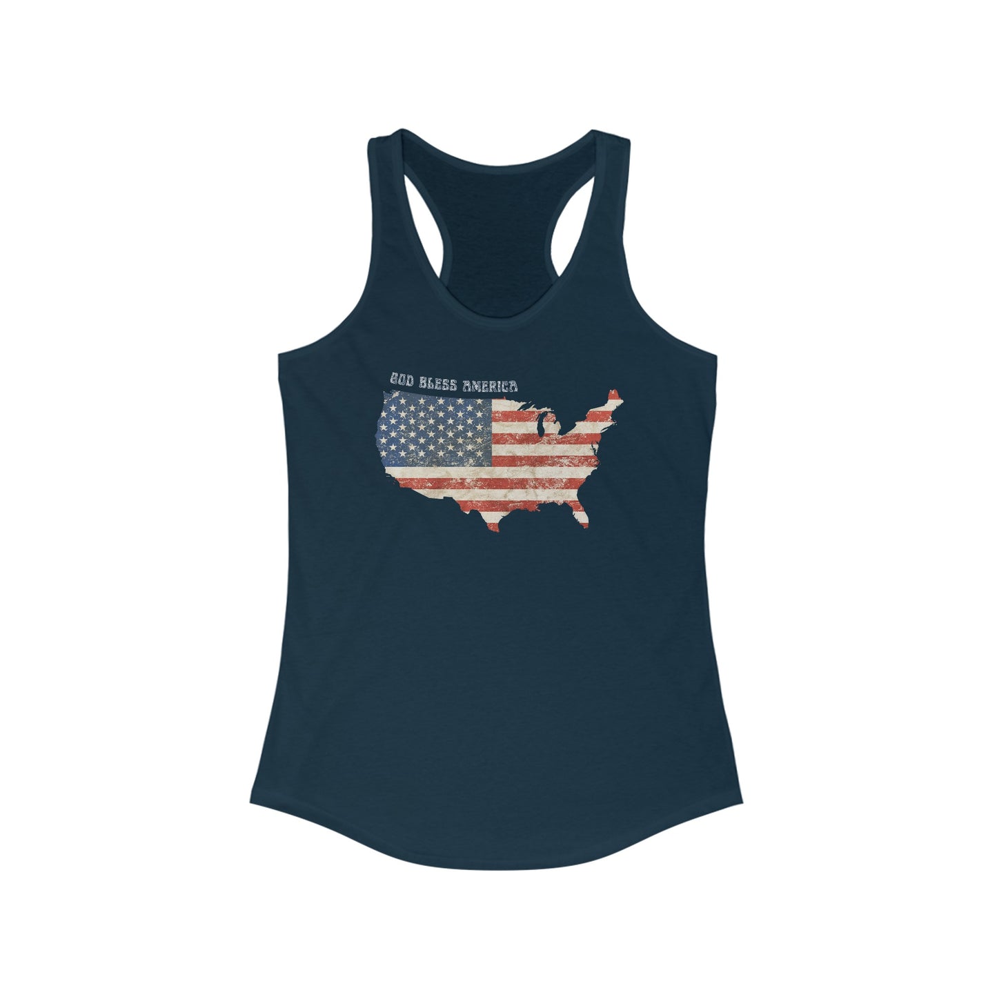 God Bless America (Worn) | Racerback Tank