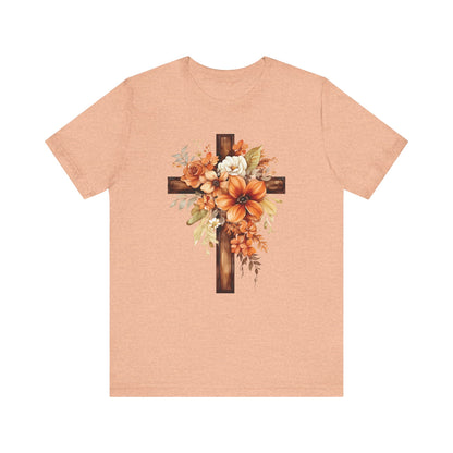 Floral Autumn Cross | T-Shirt