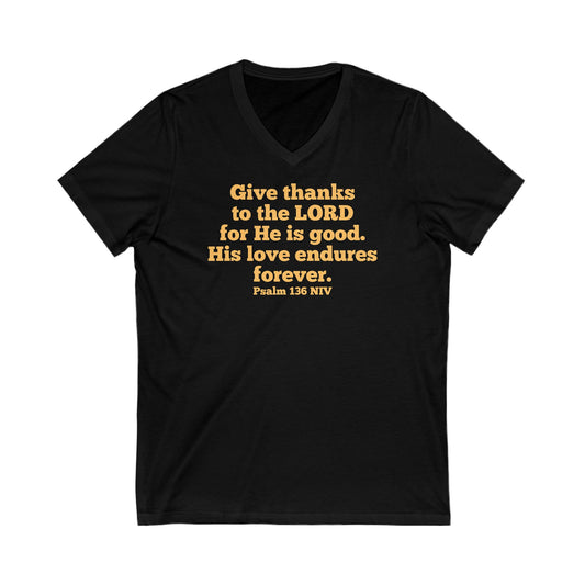 Give Thanks to the Lord | V-Neck T-Shirt